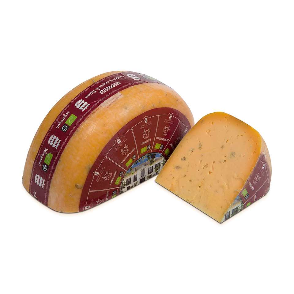 Assepoester landgoedkaas 50+ van Mariënwaerdt, ongeveer 1x 4kg